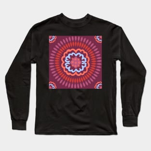 Berry and Sky Mandala Long Sleeve T-Shirt